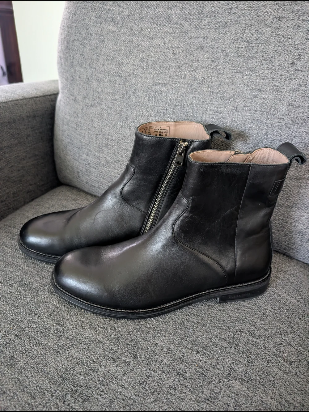 ALLSAINTS  hollow zip boot